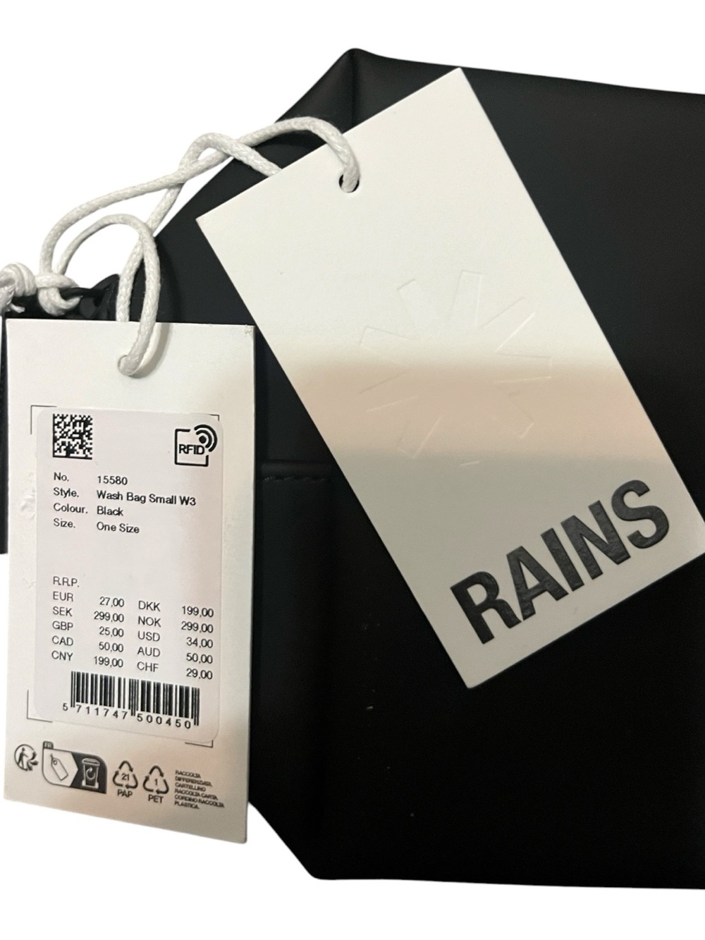 Rains Wash Bag Small.with a custom corporate logo for the finance company”Ramp” - Picture 5 of 6